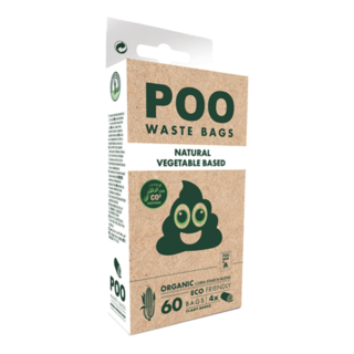 M-PETS POO Waste Bags Unscented Plant Based Dog Poop Bags
