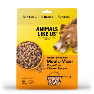 Animals Like Us Meal or Mixer Cage-Free Chicken Freeze Dried Dog Food