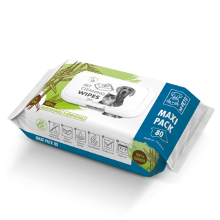 M-PETS Bamboo Antibacterial Cat & Dog Cleaning Wipes
