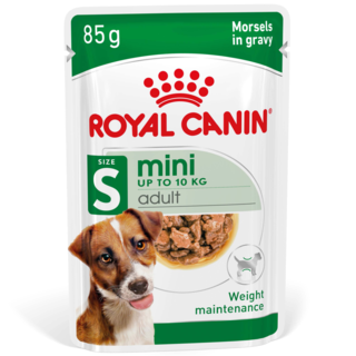 Royal Canin Mini Adult Morsels In Gravy Pouch Wet Dog Food