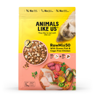 Animals Like Us RawMix50 Ocean Fish & Cage-Free Chicken Freeze Dried Cat Food