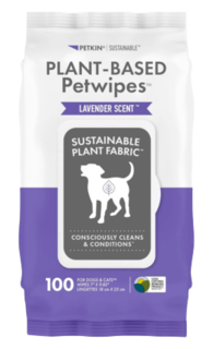 Petkin Plant Based Cat and Dog Wipes Lavender