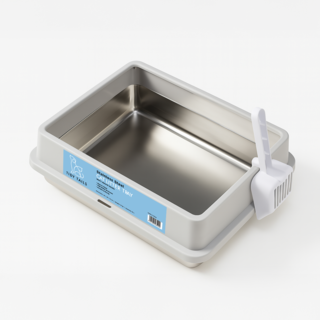 Tidy Tails Odour Control Stainless Steel Cat Litter Tray