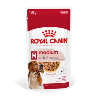 Royal Canin Medium Adult Chunks In Gravy Pouch Wet Dog Food