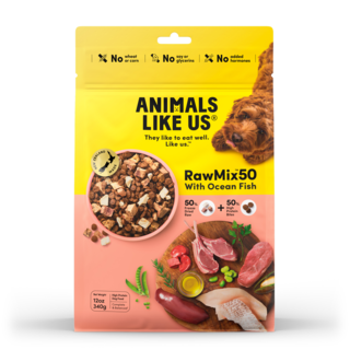 Animals Like Us RawMix50 with Ocean Fish Freeze Dried Dog Food