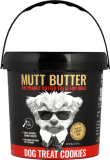 Mutt Butter Peanut Butter Cookie Bucket Dog Treats