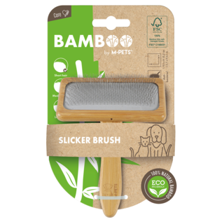M-PETS Bamboo Cat and Dog Slicker Brush