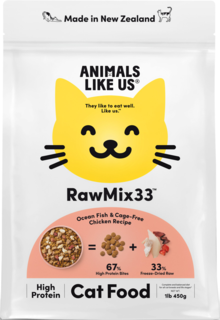 Animals Like Us RawMix33 Ocean Fish & Cage-Free Chicken Freeze Dried Cat Food