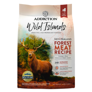 Addiction Wild Islands Forest Meat Recipe Venison-First Dry Dog Food