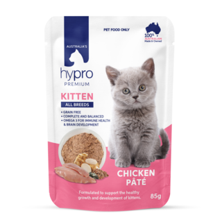 Hypro Premium Grain Free Kitten Chicken Pate Wet Cat Food