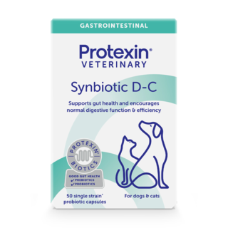 Protexin Veterinary Synbiotic D-C Cat & Dog Probiotic Capsules