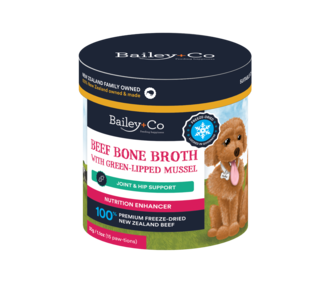 Bailey+Co Dog Beef Bone Broth with Green-Lipped Mussel