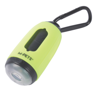 M-PETS Flash LED Flashlight with Dog Poop Bag Dispenser