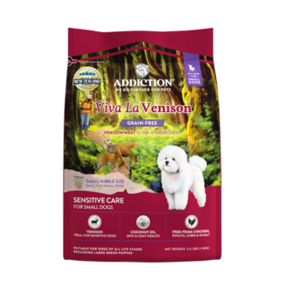 Addiction Grain-Free Viva La Venison Sensitive Care Small Breed Dry Dog Food 