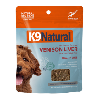 K9 Natural Venison Liver Healthy Bites Freeze Dried Dog Treats