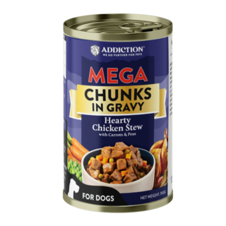 Addiction MEGA Hearty Chicken Stew Gravy Wet Dog Food