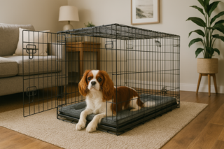 Pup & Purr Double Door Dog Crate with Divider